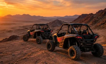Desert Safari, by Dune Buggy, with Sunset